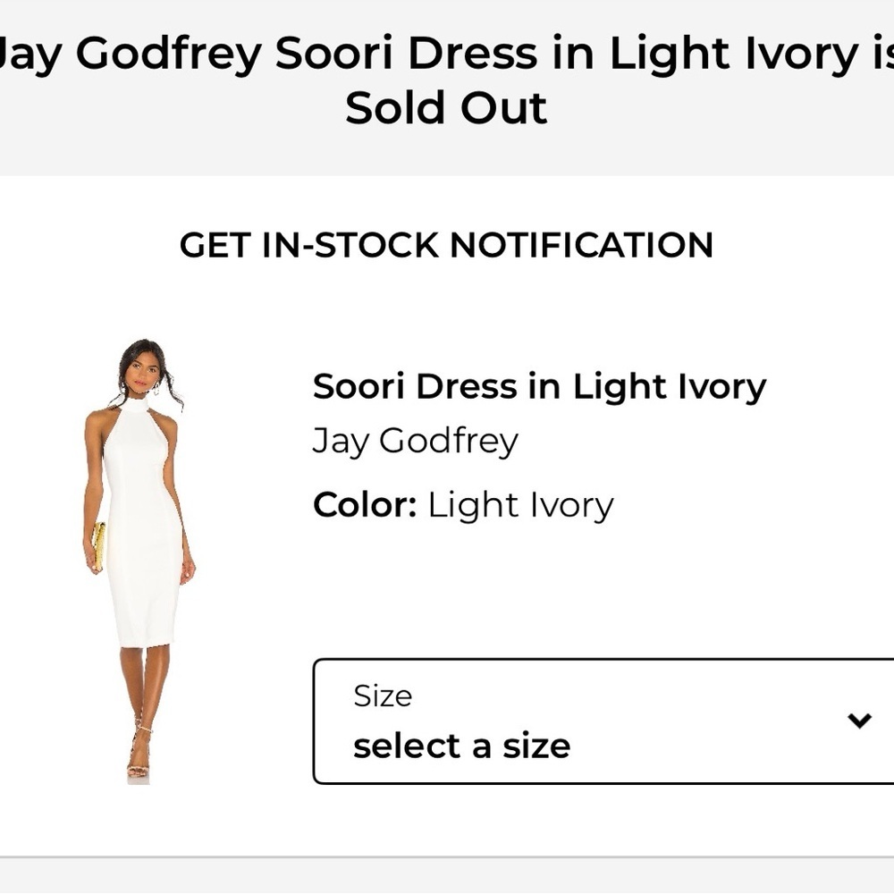 Jay Godfrey Soori Dress in Light Ivory - Picture 2 of 12